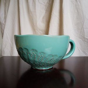 Handmade // Ceramic Teal Patterned Bowl